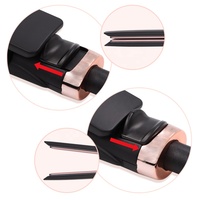Lisseur professionnel en titane et céramique avec interrupteur tactile et écran LED 450F Arrêt automatique et verrouillage Lisseur plus long pour le coiffage