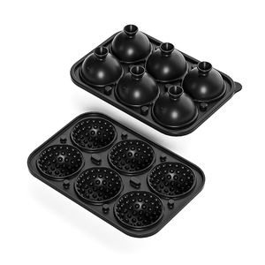 <span class=keywords><strong>Bac</strong></span> à glaçons personnalisé 6 tasses 3D grande balle de golf en forme de sport moule à glace en silicone à dégagement facile avec entonnoir intégré - Product Image 3