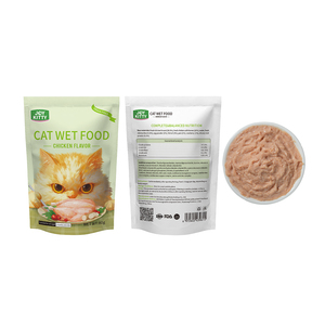 Laughing Pet 80g Paquete de comida húmeda Gatos adultos Pollo recién hervido Arroz Grapa Pescado <span class=keywords><strong>Dieta</strong></span> a base de carne Bolsa para gatitos de engorde - Product Image 3
