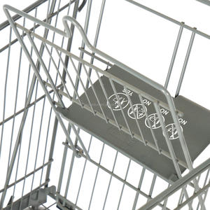 전문 제작 강력한 금속 대형 쇼핑 카트 트롤리 - Product Image 4