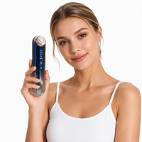 Appareil de massage facial portatif à micro-courant et haute fréquence pour raffermir la peau, anti-âge, liftant, en acier inoxydable