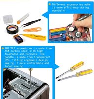 Destornillador Cat6 Cat5e RJ45 RJ11 Crimp Wire Stripper Sets Kit Reparación profesional Network Cable Tester Tool Kit