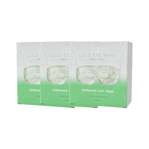 Máscara Ocular Fría Desechable Natural con Hueco en el Centro, Máscara de Hielo Autoenfriable <span class=keywords><strong>para</strong></span> Ojos Secos con Artemisia o Sin Perfume - Product Image 4