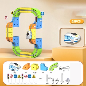 Pista de Carreras Magnética para Niños, Bloques de Construcción Magnéticos, Pista de Carreras Antigravedad, Cubo de Gravedad Eléctrico Ecológico de Plástico - Product Image 6