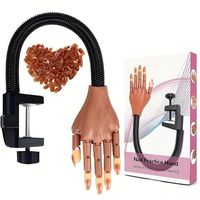Mano de Práctica para Uñas, Modelo Desmontable para Manicura DIY, Prótesis de Mano para Práctica de Uñas Acrílicas