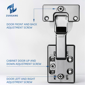 Bản lề thủy lực đóng êm 3D kiểu H30 Slim có nắp cho phụ kiện nội thất - Product Image 6