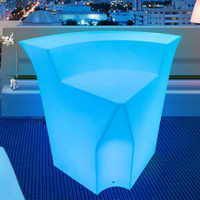 Comptoir de bar LED portable pour café, restaurant, événementiel, location, mobilier, table de bar lumineuse à LED à vendre