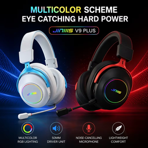 Nuevo Auricular para Juegos JINMS V9 Plus Hi-Fi con Batería Reemplazable, Auriculares Inalámbricos RGB con Micrófono Omnidireccional OEM - Product Image 5