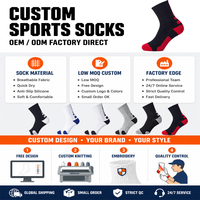 Chaussettes de football montantes en tricot robustes, respirantes, à séchage rapide, avec bout et talon renforcés, antidérapantes et performantes