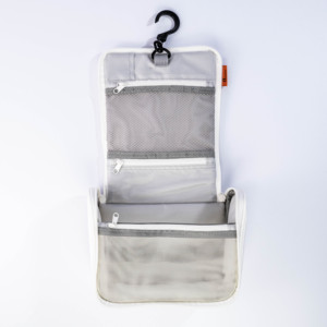 Bolsa de cosméticos de maquillaje de almacenamiento de viaje de gran capacidad profesional logotipo personalizado nailon y cuero con cremallera para todas las personas - Product Image 4