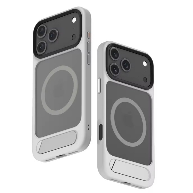 Premium Matte Translucent Magnetic Case for iPhone 17 13 Pro Max 15 16 Plus With Hidden Horizontal Bar Bracket Protective Cover