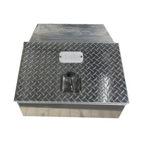 Caja de Herramientas para Remolque de Plataforma Plana de Aluminio de 30 Pulgadas