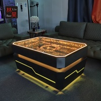 Vente en gros de table de bar LED Infinite nouveau design de meubles en verre pour la maison bar salon hôtel-pour discothèque KTV boîte de nuit