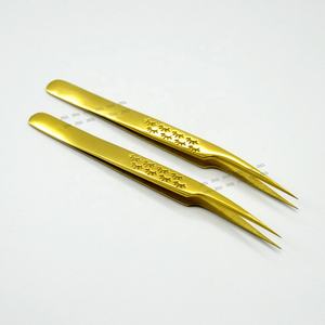 แหนบต่อขนตาสำหรับศิลปินอุปกรณ์ขนตาปลอมแบบมืออาชีพฉลากส่วนตัว - Product Image 1