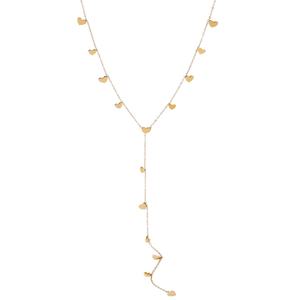 Collar Clásico con Colgante de Corazón y Borla para Mujer, en Acero Inoxidable con Baño de Oro de 18K, Cadenas Finas que No se Destiñen - Product Image 1