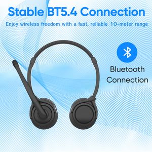 Casque sans fil supra-auriculaire OEM ODM J&Y BT5.4 USB-C avec réduction de bruit ENC, haut-parleur dynamique rotatif, longue autonomie pour téléphone portable, PC, réunions et voyages - Product Image 3