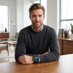 Montre connectée 2026 avec lampe torche LED, appel <span class=keywords><strong>SOS</strong></span>, boussole, batterie 430 mAh, suivi de santé, montres intelligentes personnalisées, vente en gros directe usine - Product Image 2