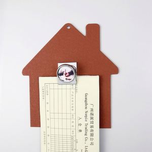 Porte-documents magnétique en métal vierge pour sublimation, design moderne argenté, réutilisable, avec pince à papier, pour notes et mémos de bureau - Product Image 3