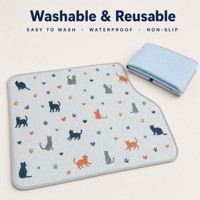 Tapis pour animaux de compagnie AOSEN, lavable, imperméable, antidérapant, absorbant, réutilisable, avec dessus matelassé pour cage, canapé, maison, impression personnalisée acceptée