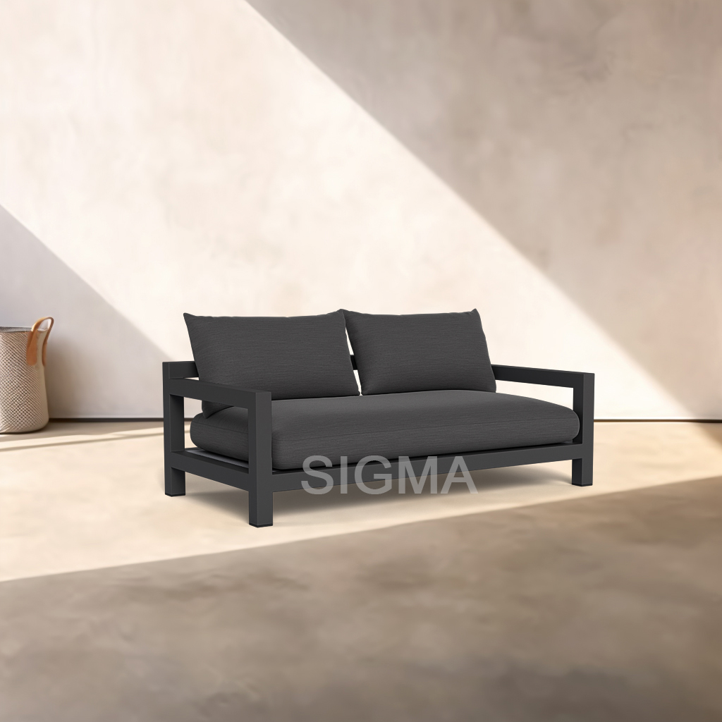 outdoor set luxury garden line hotel home good modern loveseat metal aluminum sofa patio furniture