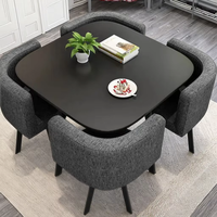 Meubles de maison modernes Table à manger ronde en marbre doré en acier inoxydable 8 places Gain de place Ensemble de table à manger Salle à manger