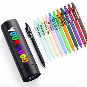 Stylo bille fantaisie en plastique pour cadeau d'affaires promotionnel, stylo bille coloré pour l'école avec logo personnalisé - Product Image 1