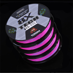 สายเบ็ดตกปลา Mingpin 8X Tech Braided ความยาว 100 เมตร ขนาด 6.0 PE สายความแข็งแรงสูง 100% สำหรับตกปลา - Product Image 1