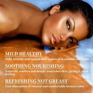 Crème Accélérateur de Bronzage OUHOE 120ml Marque Privée, Crème Autobronzante pour le Corps, Crème Bronzante pour Peau Foncée - Product Image 4