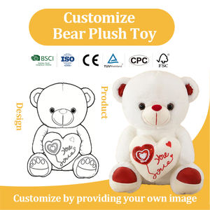 ロマンチックなカスタムぬいぐるみ卸売、バレンタインデーのハートハグベアプロポーズ - Product Image 2