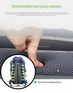 <span class=keywords><strong>Sac</strong></span> à <span class=keywords><strong>dos</strong></span> de randonnée et de camping en nylon durable de grande capacité (75L), léger, avec compartiment à chaussures et logo personnalisé - Product Image 4