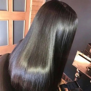 Vente en gros de perruques de cheveux brésiliens droits HD dentelle frontale, perruques de cheveux humains brésiliens vierges bruts pour femmes noires - Product Image 2