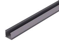 Caniveau de drainage en PVC robuste OEM avec support latéral renforcé et brides d'ancrage inférieures pour patios et allées
