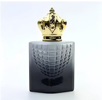 Flacon de parfum de luxe en verre vide de 30 ml, coloré, avec bouchon à vis et impression sérigraphiée, forme plate, pour vaporisateur de parfum et diffuseur à bâtonnets