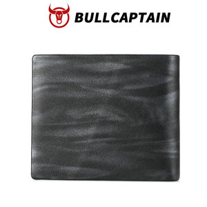 กระเป๋าสตางค์ผู้ชาย BVULLCAPTAIN หนังแท้ RFID ป้องกันการโจรกรรม ดีไซน์วินเทจ หนังวัวชั้นบนสุด กระเป๋าสตางค์แบบสั้น สำหรับการค้าต่างประเทศ - Product Image 5