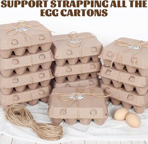 Hộp đựng trứng bằng bìa giấy tái chế sinh học, thân thiện với môi trường, đặt hàng riêng, 6/8/12 trứng/gói - Product Image 3
