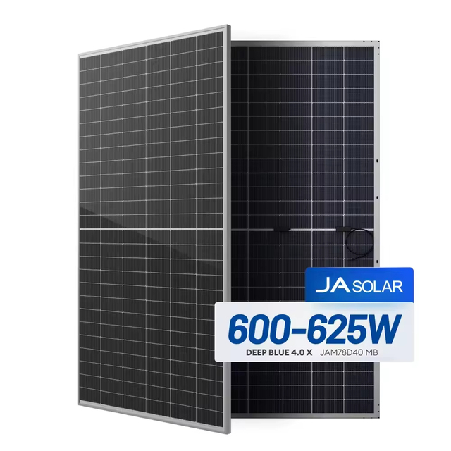 Customized JA Solar N-type TOPCON Double Glass Bifacial Module 605W 610W 615W 620W 625W 630W Higher Power Panels