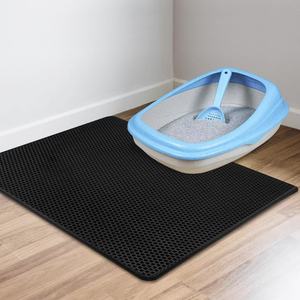 Cat Litter Control <b>Mat</b> Double Layered Leak Proof <b>Large</b> Size For Cats EVA Material Rectangle Shape 70x120cm - Product Image 2