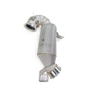 Échappement arrière Valvetronic en acier inoxydable 304 pour BMW <span class=keywords><strong>330e</strong></span> G20 2.0T B48, embouts quadruples courbés à la mandrine, 2020-2023 - Product Image 2