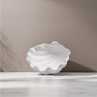 Haute qualité en céramique grande assiette et bol coquillage Figurines enfants cadeaux accessoires de Table objets décoratifs