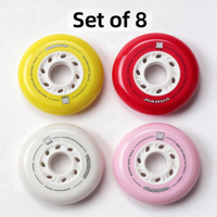 Roue de roller en ligne style F1, 80 mm, 86A SHR PU, haute résilience, roue de remplacement pour roller slalom FSK et street skating