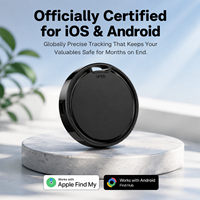 Localizador GPS Inteligente para AirTag, Rastreo en Tiempo Real, Funciona con Apple Find My y Google Find Hub, Alarma Antipérdida para Llaves