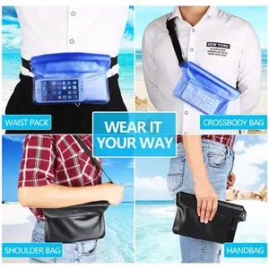 טלפון סלולרי פאוץ שחייה Smartphone מים הוכחת הסלולר יבש תיק עמיד למים טלפון תיק פאוץ