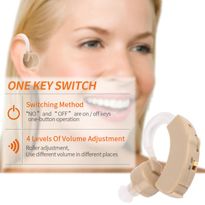 Amplificateur sonore de <span class=keywords><strong>classe</strong></span> II à 2 canaux, rechargeable, réglable et avancé, pour personnes âgées malentendantes, design invisible, longue autonomie - Product Image 1