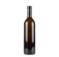 Botella de Vidrio Negra Oslo Personalizada en Oferta, 200ml, 375ml, 500ml, 700ml, 750ml, 1000ml, para Vodka, Licores y Vino, con Tapón de Corcho