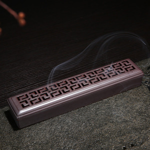 Caja horizontal <span class=keywords><strong>de</strong></span> cerámica hueca para quemador <span class=keywords><strong>de</strong></span> incienso <span class=keywords><strong>de</strong></span> sándalo, incienso <span class=keywords><strong>de</strong></span> agarwood, varillas <span class=keywords><strong>de</strong></span> incienso taoísta, aroma - Product Image 4