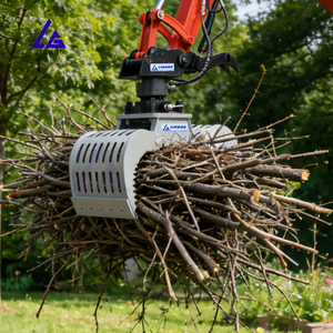 LIGONG Pinces de tri motorisées légères certifiées CE à rotation flexible pour branches, pierres, construction, agriculture, foresterie - Product Image 4