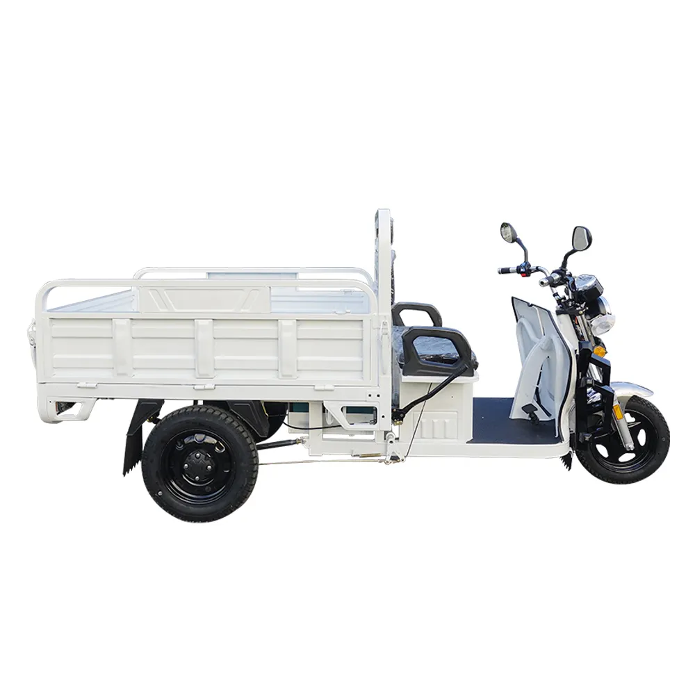 Lunga durata della batteria di buona qualità e a basso prezzo per il trasporto merci passeggeri cinesi triciclo elettrico motociclo elettrico