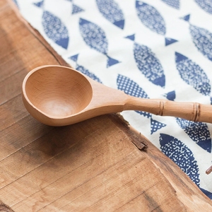 ช้อนตักซุปไม้,ช้อนโต๊ะไม้ธรรมชาติสำหรับปรุงอาหารทัพพีตักซุปทัพพีช้อนตักสำหรับเสิร์ฟโจ๊กทำจากไม้เป็นมิตรกับสิ่งแวดล้อม - Product Image 2