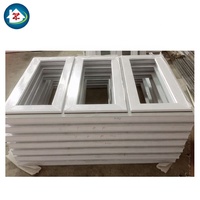 Fenêtre à battants triple en PVC à 3 panneaux, fenêtres de balcon en plastique