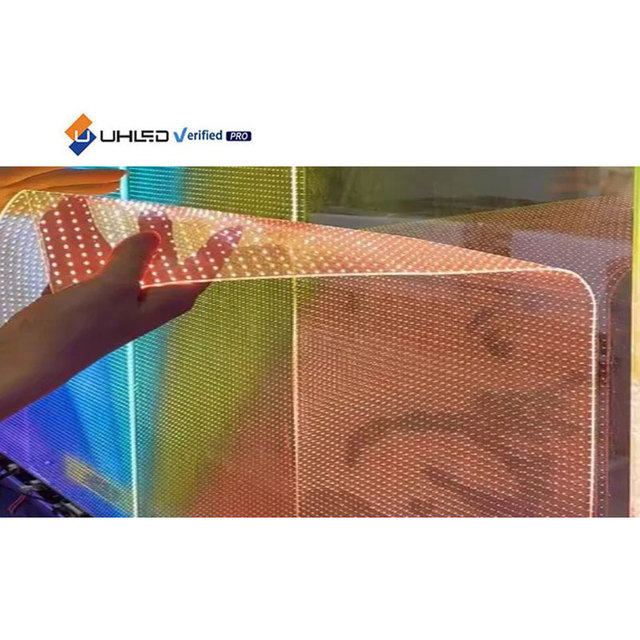 UHLED Transparent Led Film Transparent Glass LED Screen Display LED Crystal Thin Film Screen Transparent Film Screen Glass